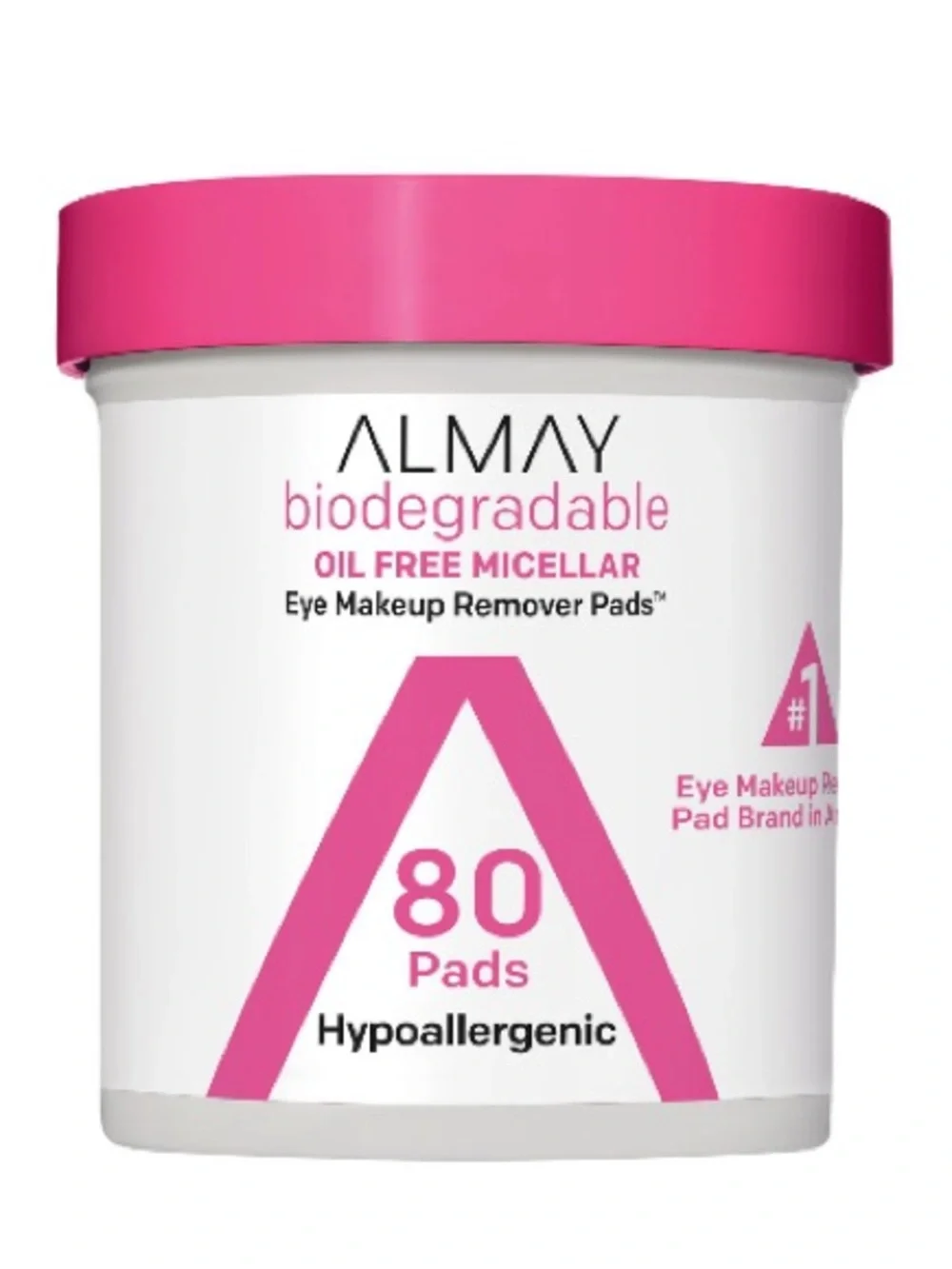 Almay | Biodegradable Micellar Water Eye Makeup Remover Pads | 80CT | NEW SEALED